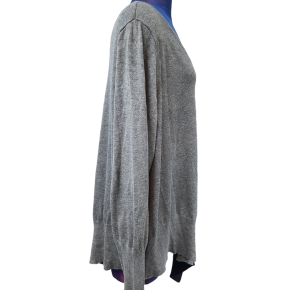 Anthropologie Peyton Primrose Color Block Sweater Gray Black 2X Women's Plus - Picture 4 of 9